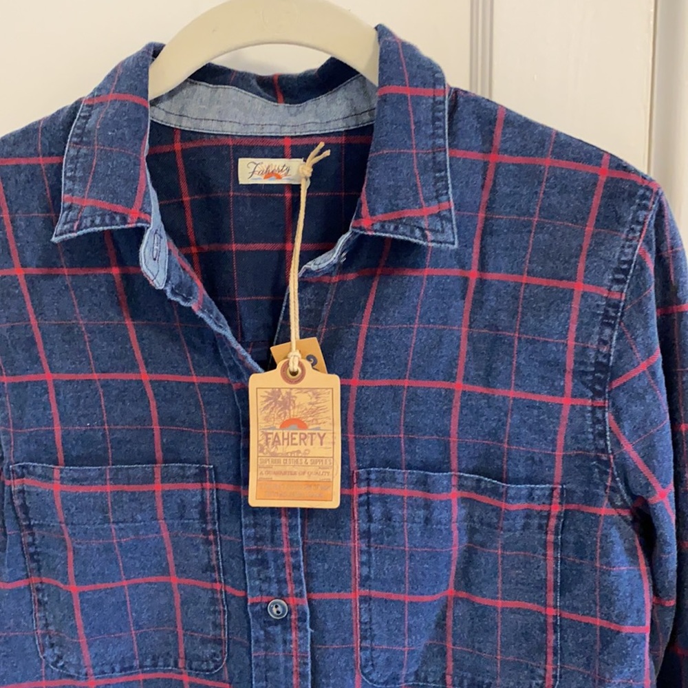 Faherty Malibu Flannel shirt - NWT
